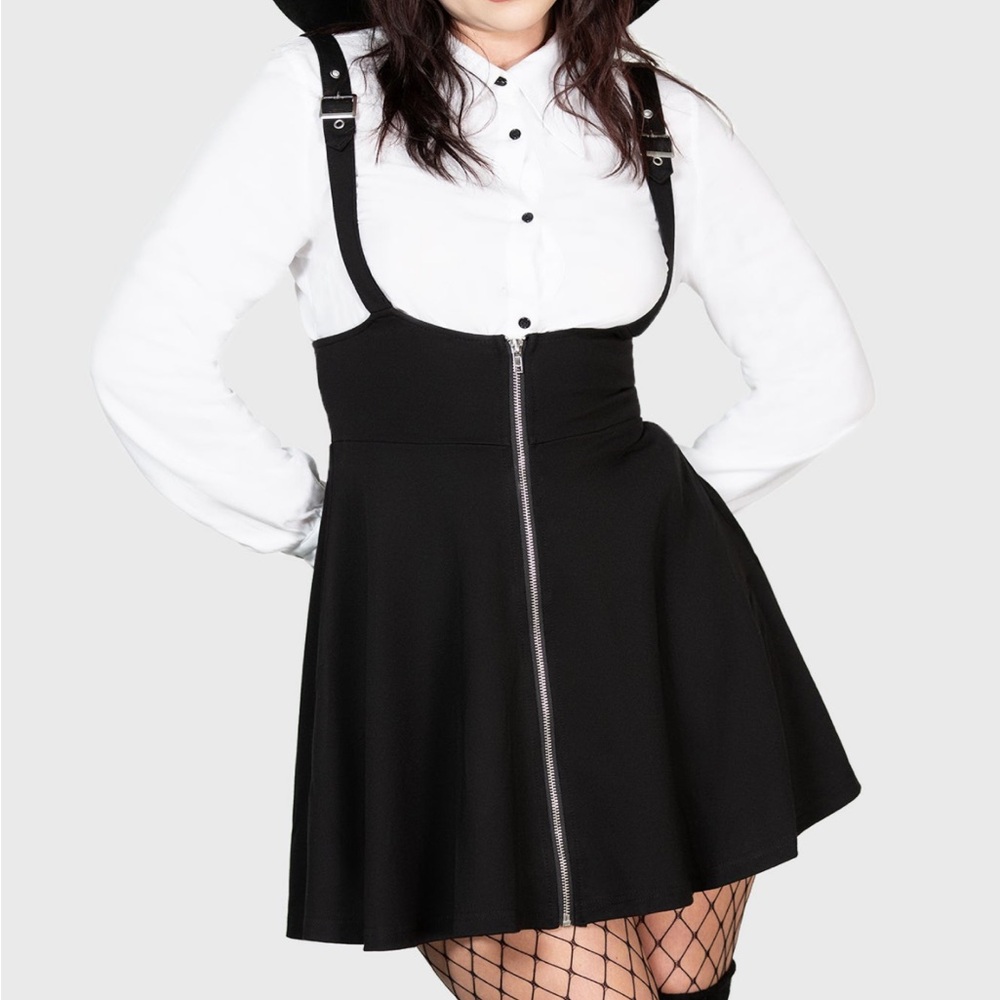Killstar SUSPEND ME STATEMENT SKIRT skater skirt - Picture 2 of 3